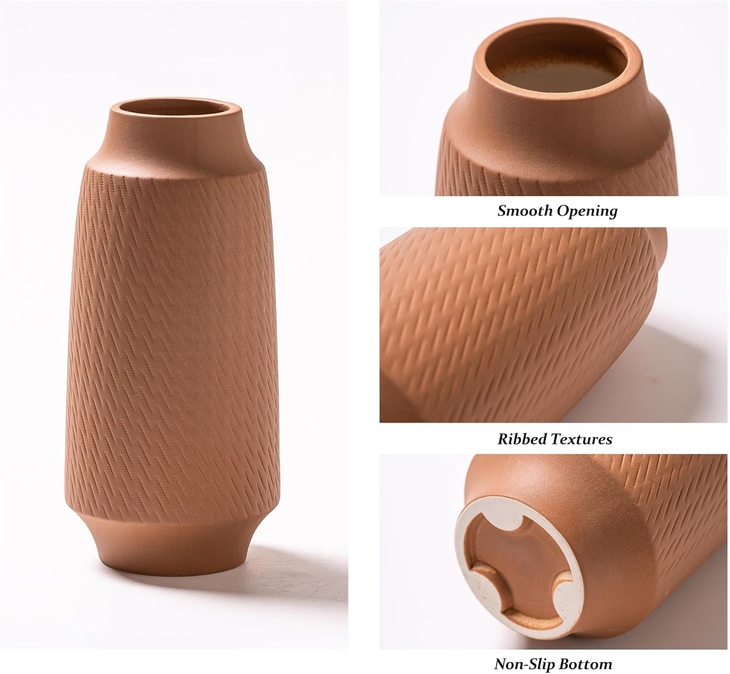 Ceramic Vase Set of 3 Modern Boho Flower Vases Home Office Decor