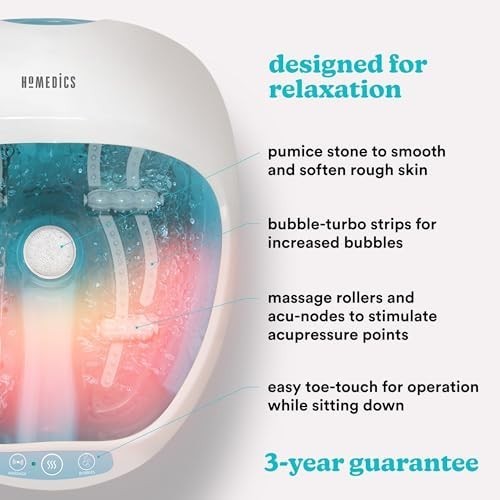 Luxury Foot Spa Massager | Heat, Bubbles & Soothing Vibration