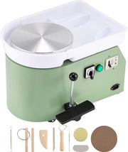 Electric Pottery Wheel 25cm Foot Pedal Adjustable Speed Ceramic Machine