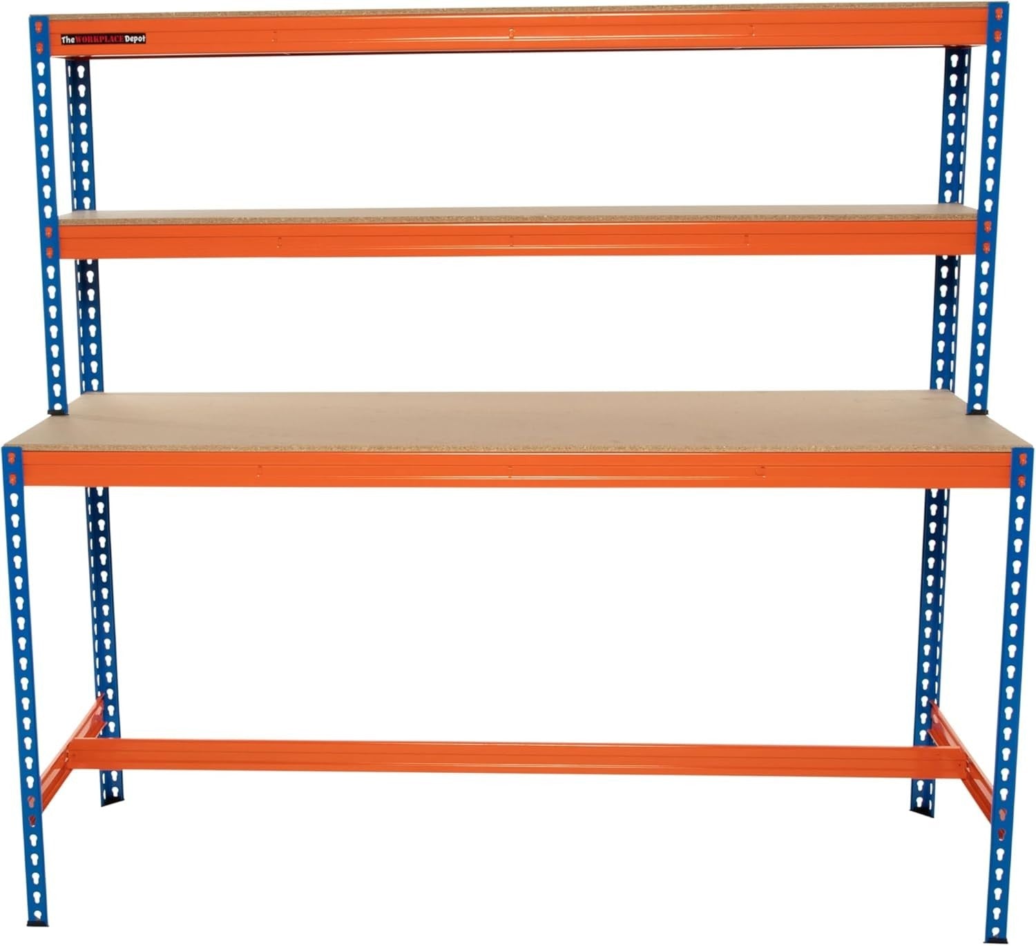 Heavy Duty Garage Workbench 179cm 400kg UDL with Shelves & 70 Storage Bins