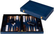 18” Luxury Burl Wood Backgammon Set Walnut Inlay Foldable Board Game
