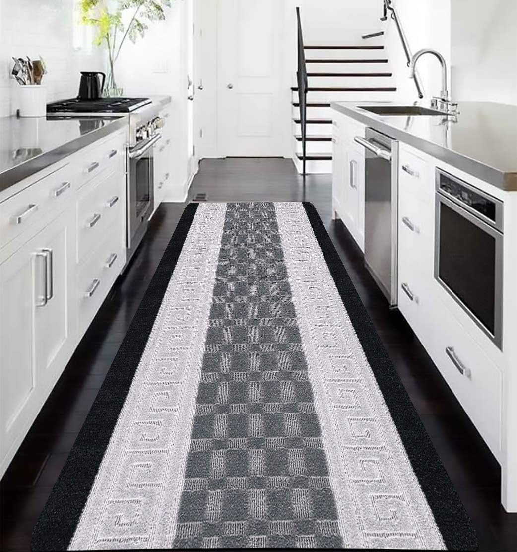 Extra Long Non-Slip Runner Rug 80x300cm Waterproof Hallway Kitchen Floor Mat