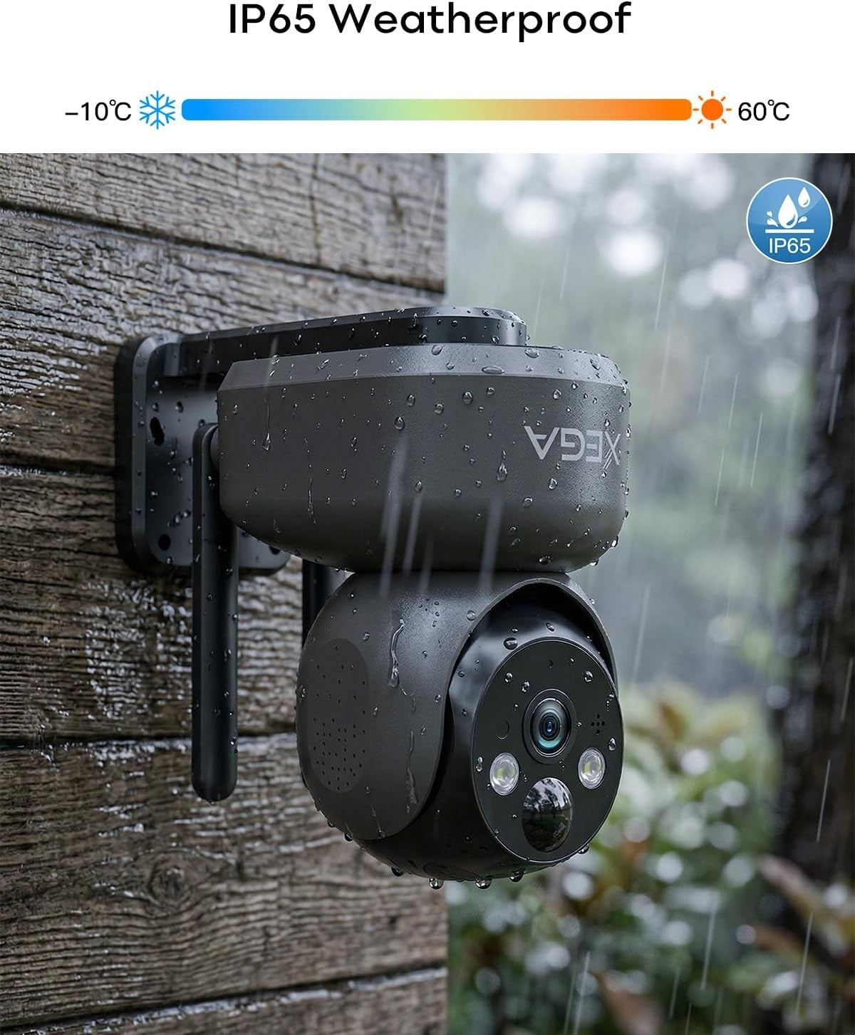 4G LTE Security Camera No WiFi 2K PTZ Battery Powered CCTV