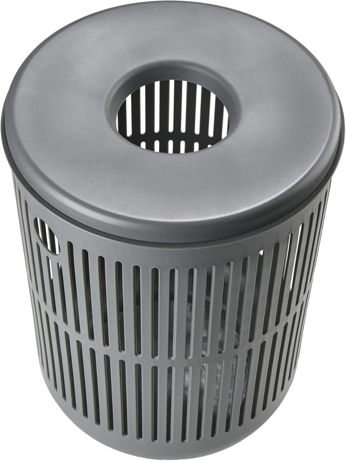 Modern Grey Laundry Basket 40×54cm | Ventilated Design | Stylish Home Storage