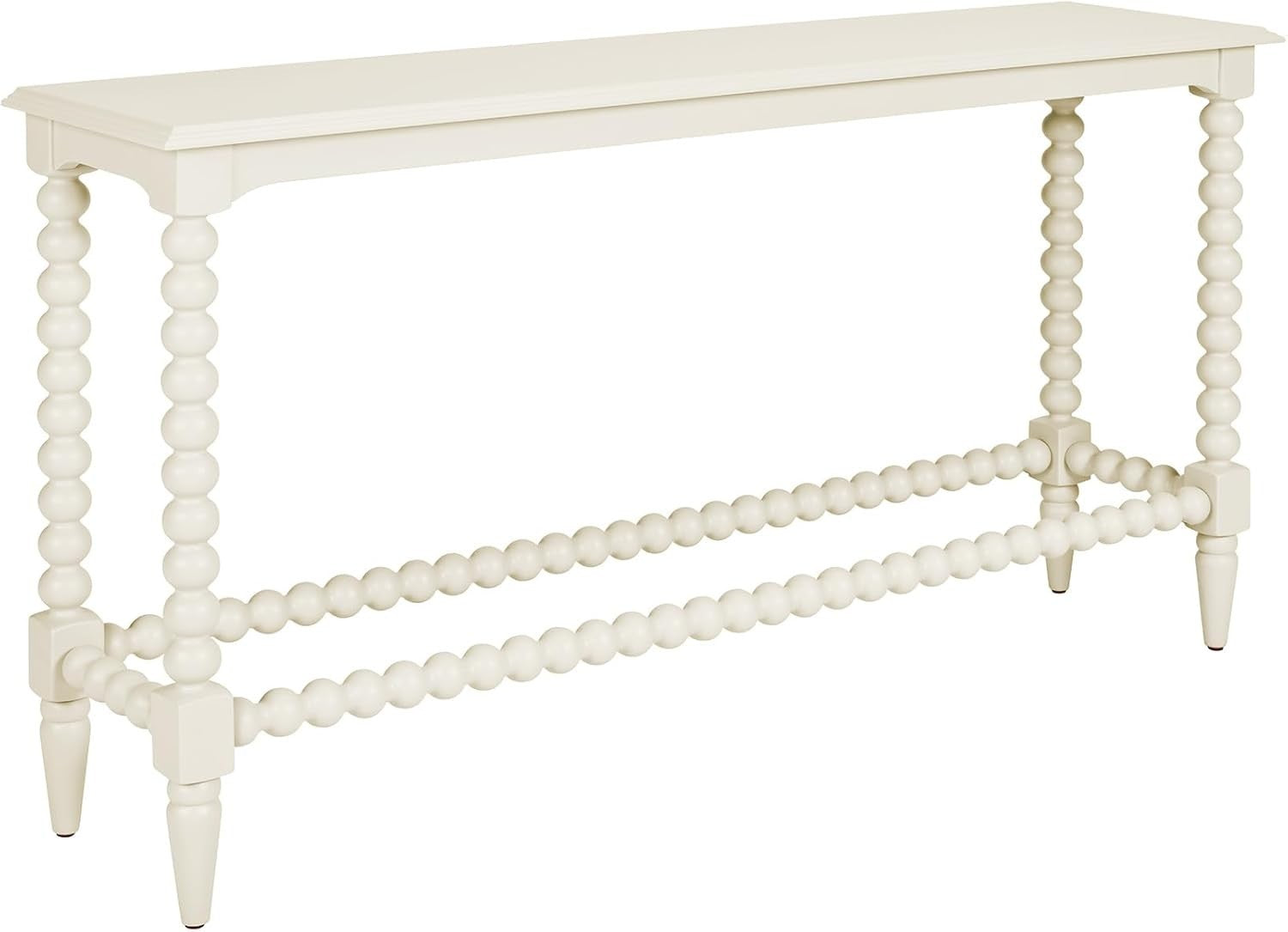 Slimline Hallway Console Table Linen Finish 142x76x34cm Sturdy Display