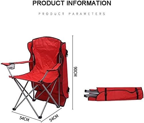 Portable Folding Camping Chair with Canopy UV Protection Outdoor Recliner