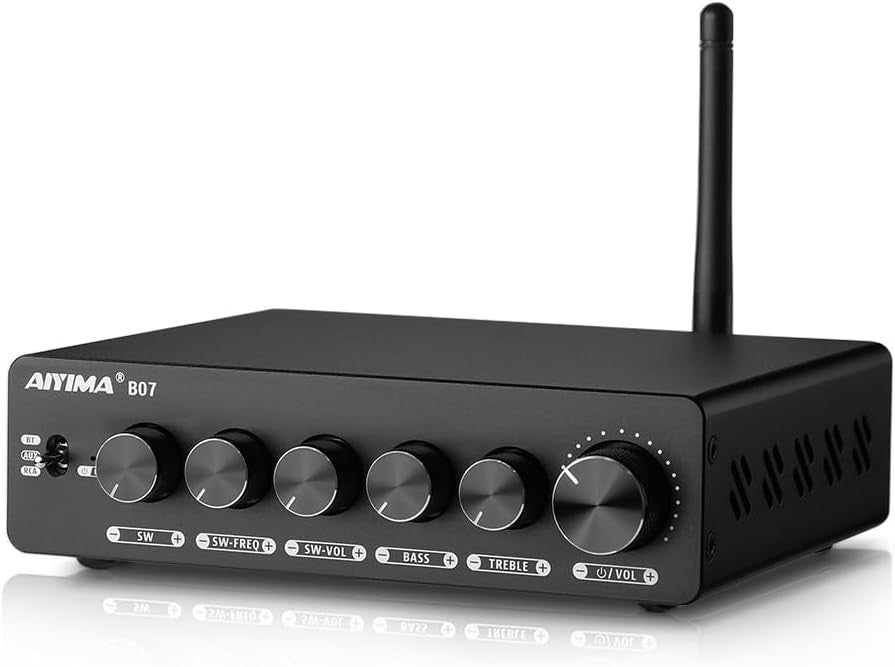 B07 2.1-Channel Bluetooth Amplifier 300Wx2+300W Subwoofer Bass Treble