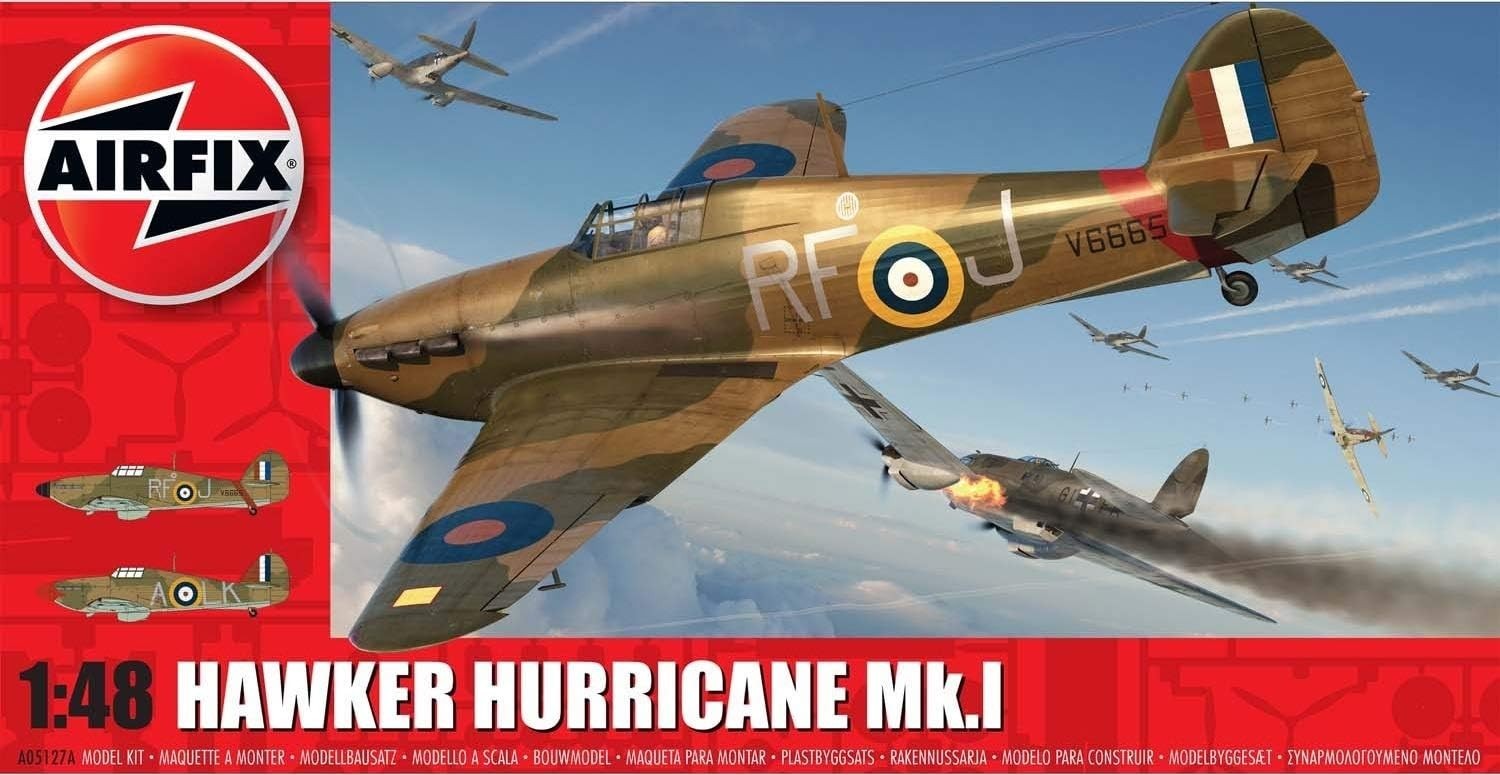 1:48 Scale WWII Fighter Plane Model Kit - Precision Build, Paint & Display