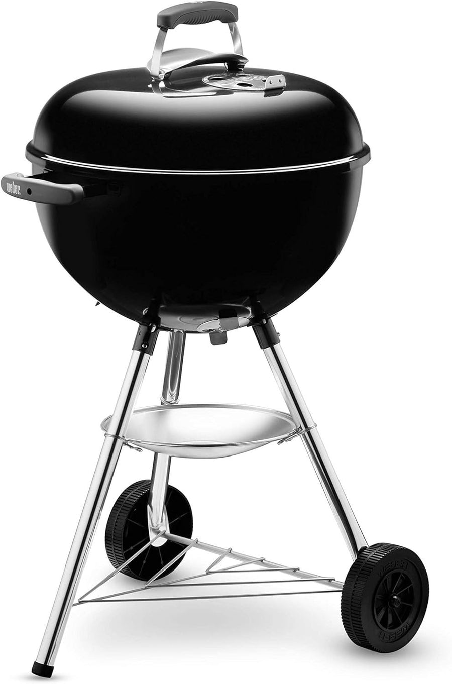 Compact Charcoal Kettle BBQ Grill – Porcelain-Enamelled Lid & Bowl