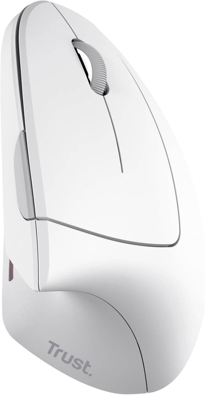 Vertical Ergonomic Wireless Mouse 6 Button 1600 DPI USB White