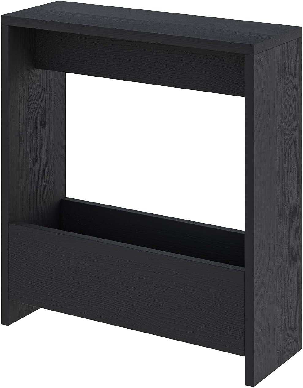 2-Tier Side Table with Storage & Magazine Rack, 55x20x60cm