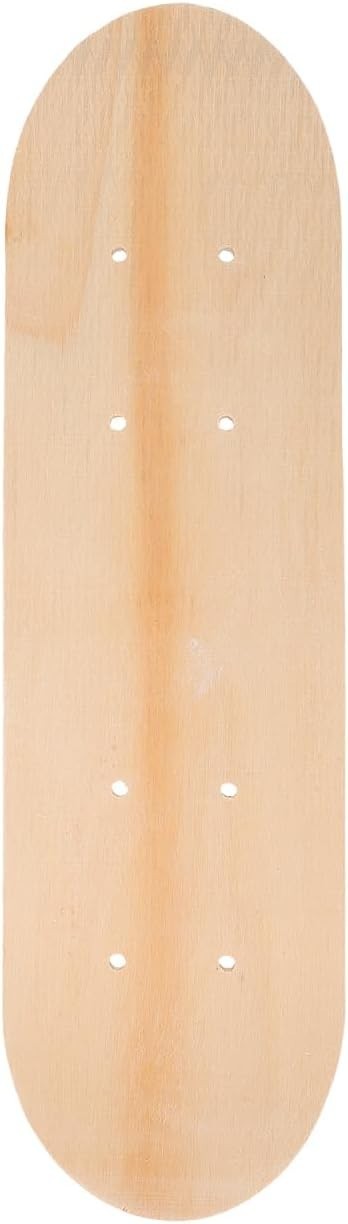Blank Skateboard Deck 7 Ply Wooden Double Tail DIY Painting Art Skateboard