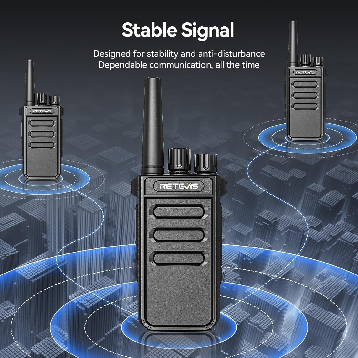 Digital PMR446 Walkie Talkies 2 Pack Long Range VOX Group Call Radio