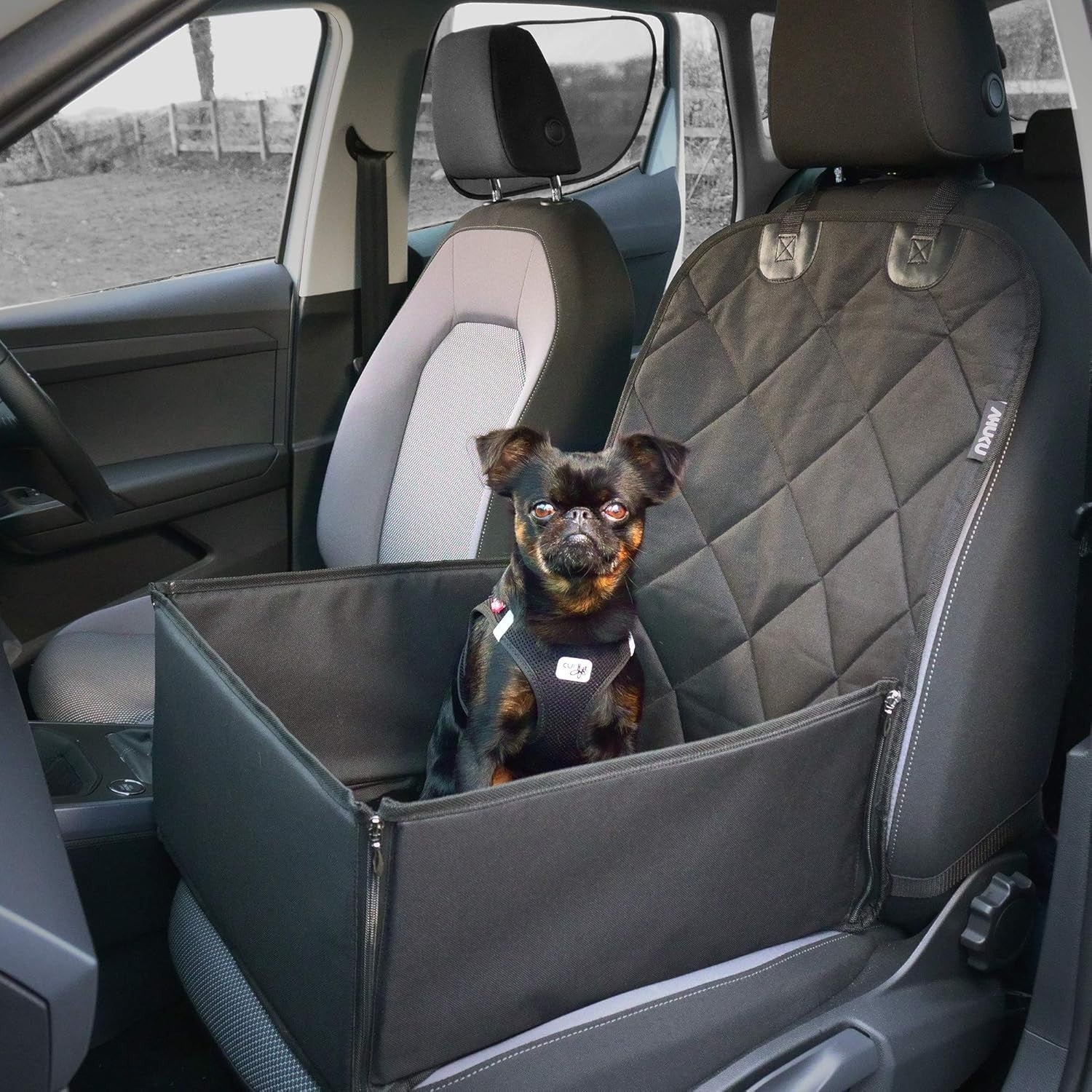 Waterproof Dog Car Seat Booster Travel Bed Safety Belt Small Medium Dogs