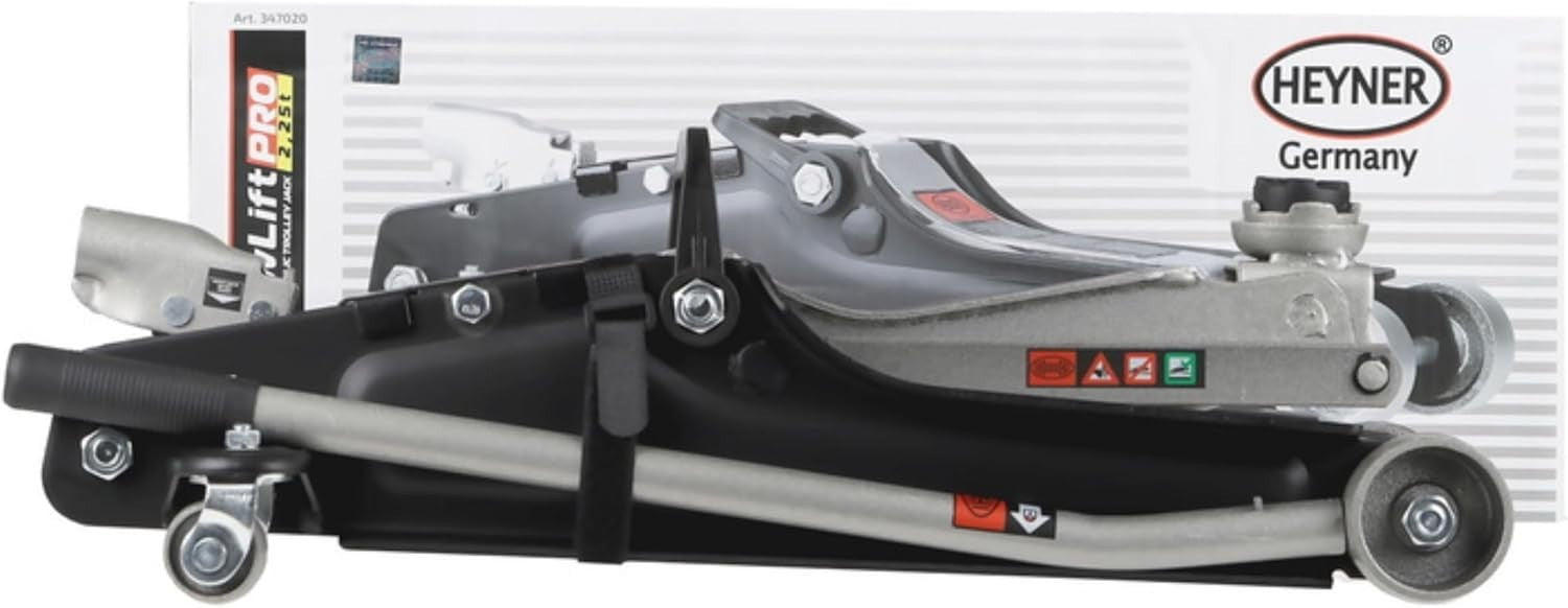2.25 Ton Low Profile Trolley Jack Hydraulic 85–380mm w/ V-Groove Pad Heavy Duty