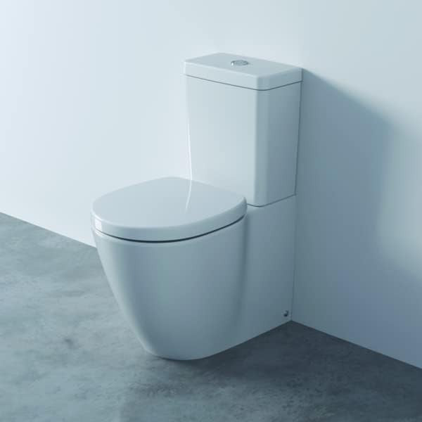 Connect Space Toilet Seat Cover White Rounded Normal Close Ideal Standard