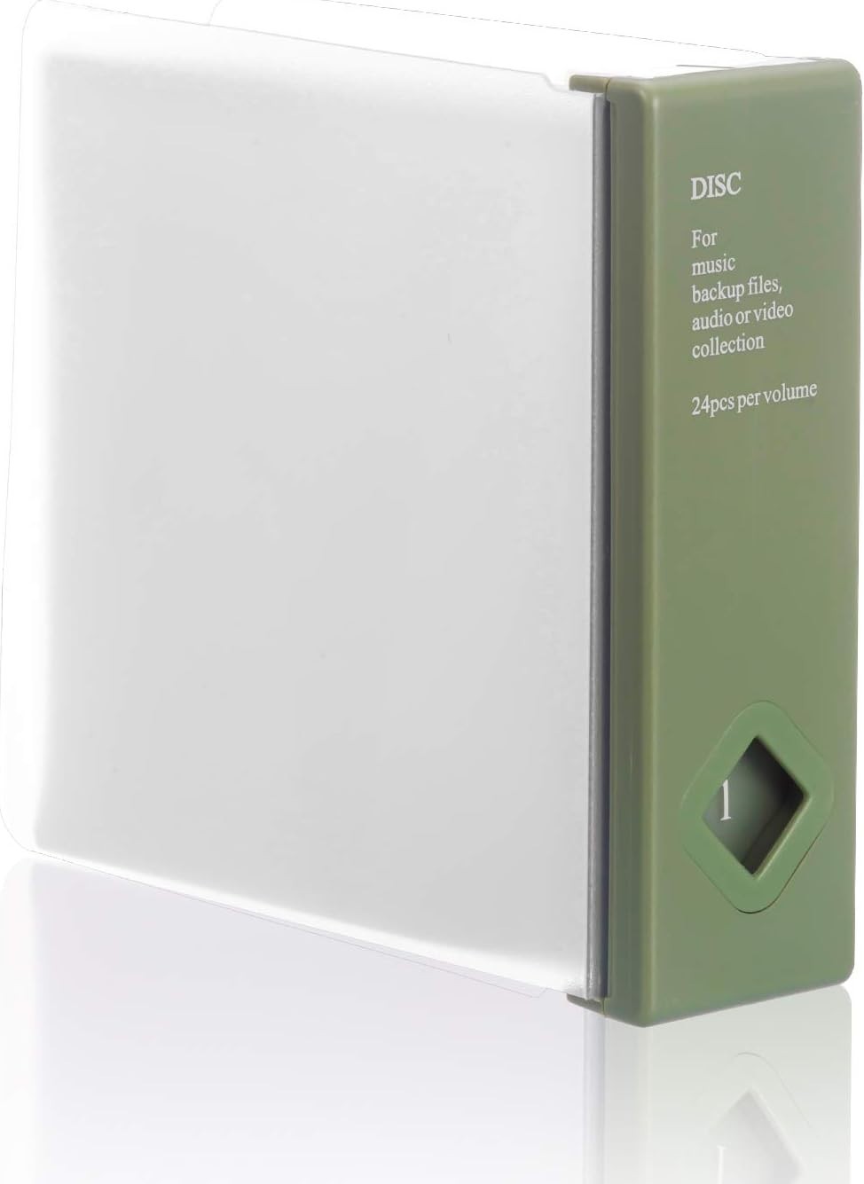 120 Disc CD DVD Storage Box Organizer Stackable Media Holder Green