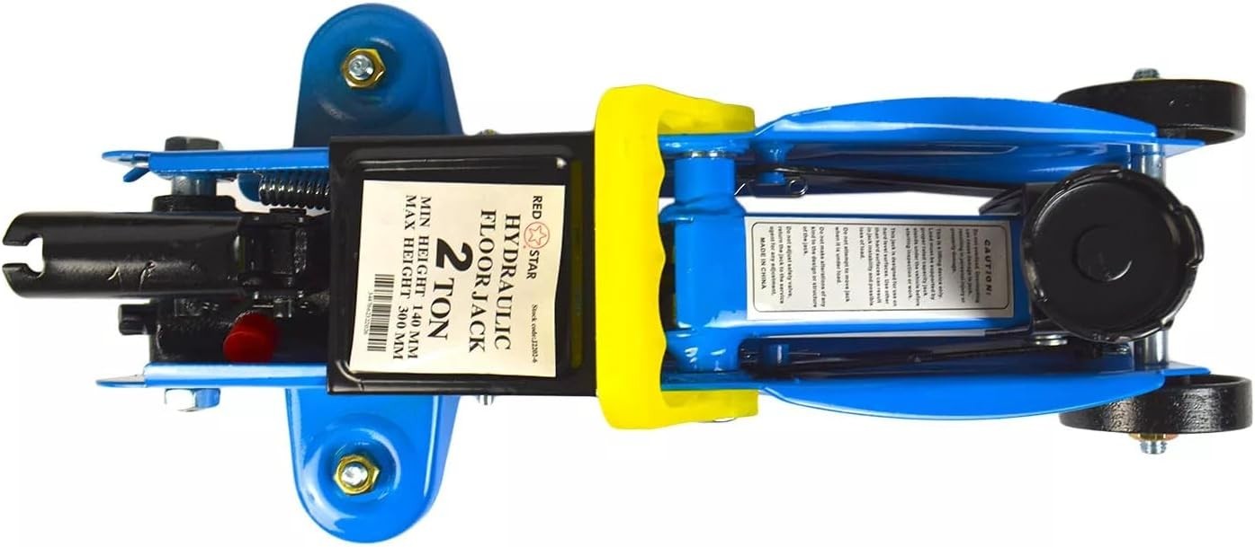 2 Ton Hydraulic Trolley Jack Heavy Duty Car Lift 125mm Low Profile Blue 2000kg