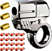 Alloy Finger Fidget Ring Launcher Pop Action Stress Focus EDC