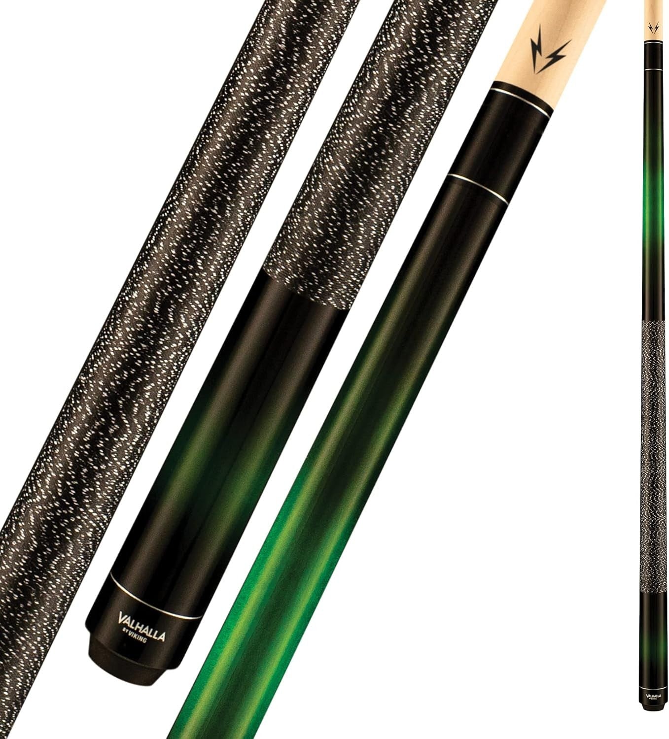 58" Pool Cue 19oz Hard Rock Maple Shaft 13mm Tip Nylon Wrap