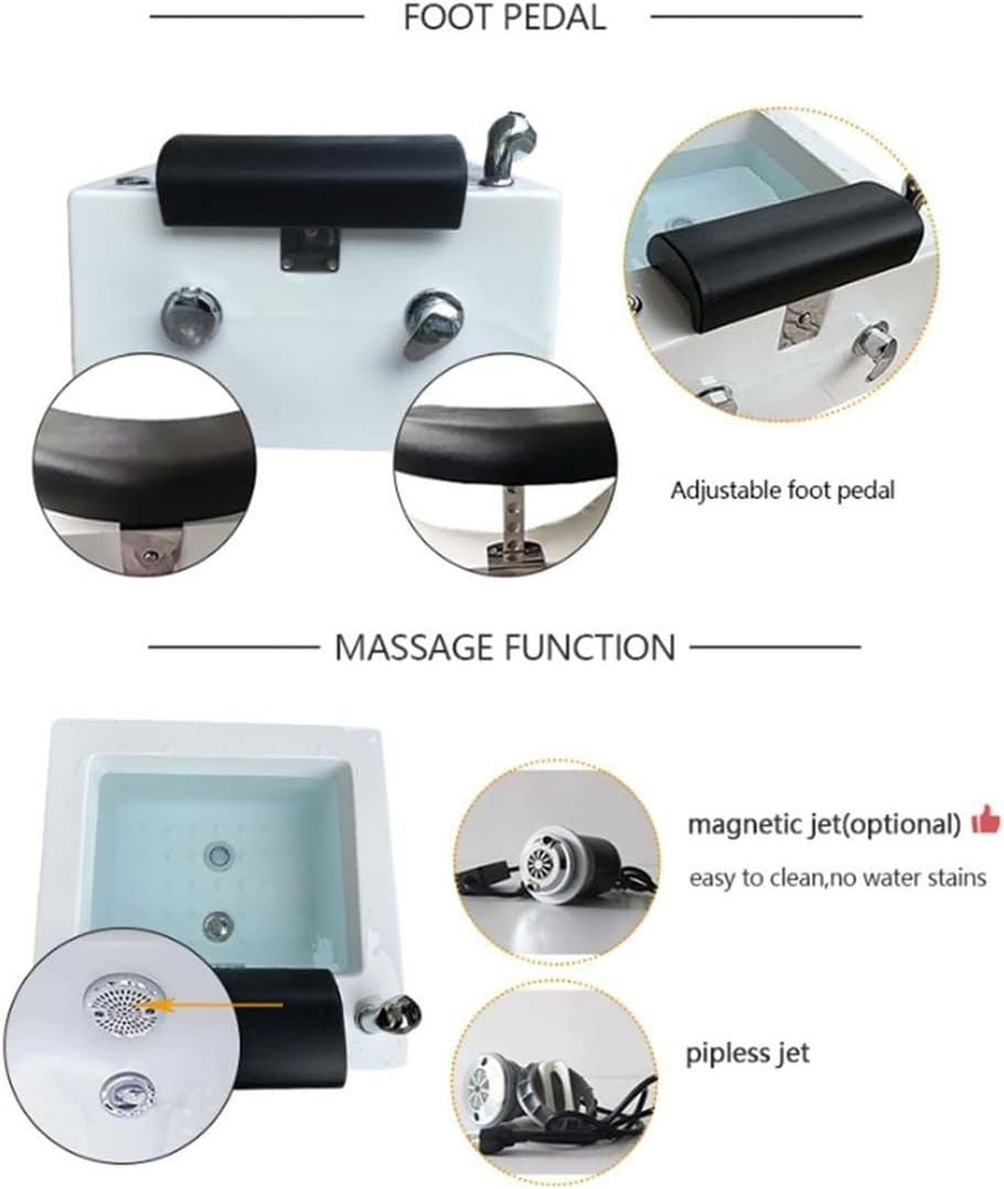 Portable Foot Spa Bathtub with Massage & Adjustable Hot/Cold Water