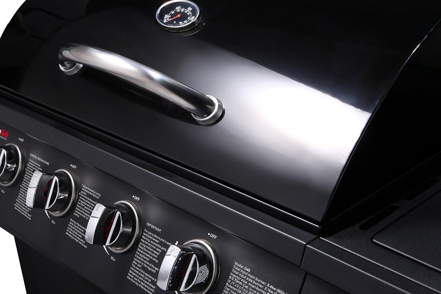 5 Burner Gas BBQ Grill with Side Burner & Storage – Large Outdoor Gas Barbecue