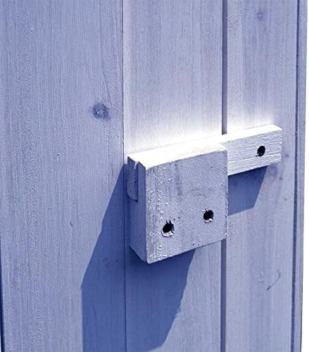 Outdoor Wooden Garden Tool Shed Waterproof Storage Cabinet with Shelves Lockable