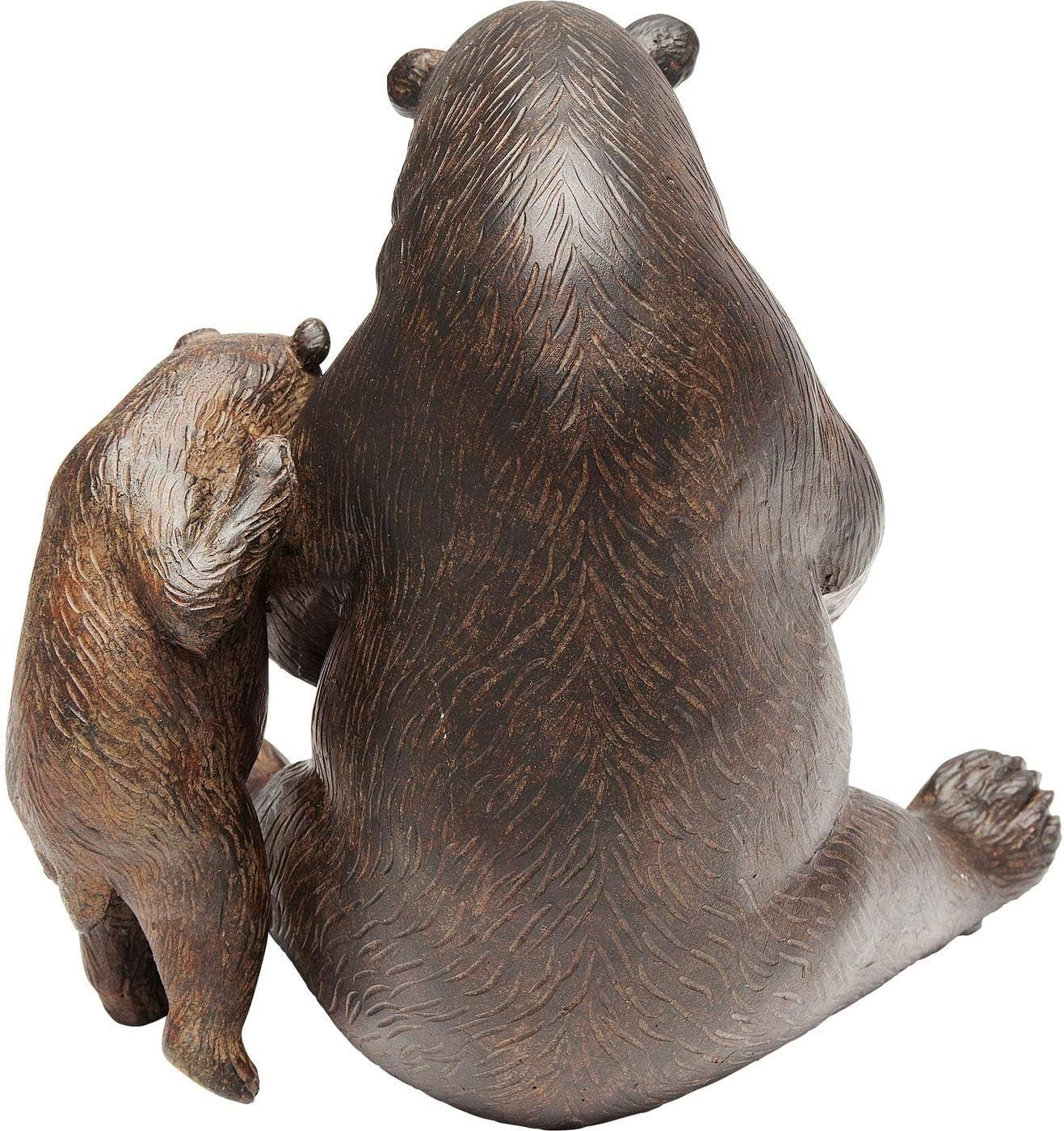 Reading Bear Figurine • Rustic Animal Sculpture • Cozy Home Decor Gift Ornament