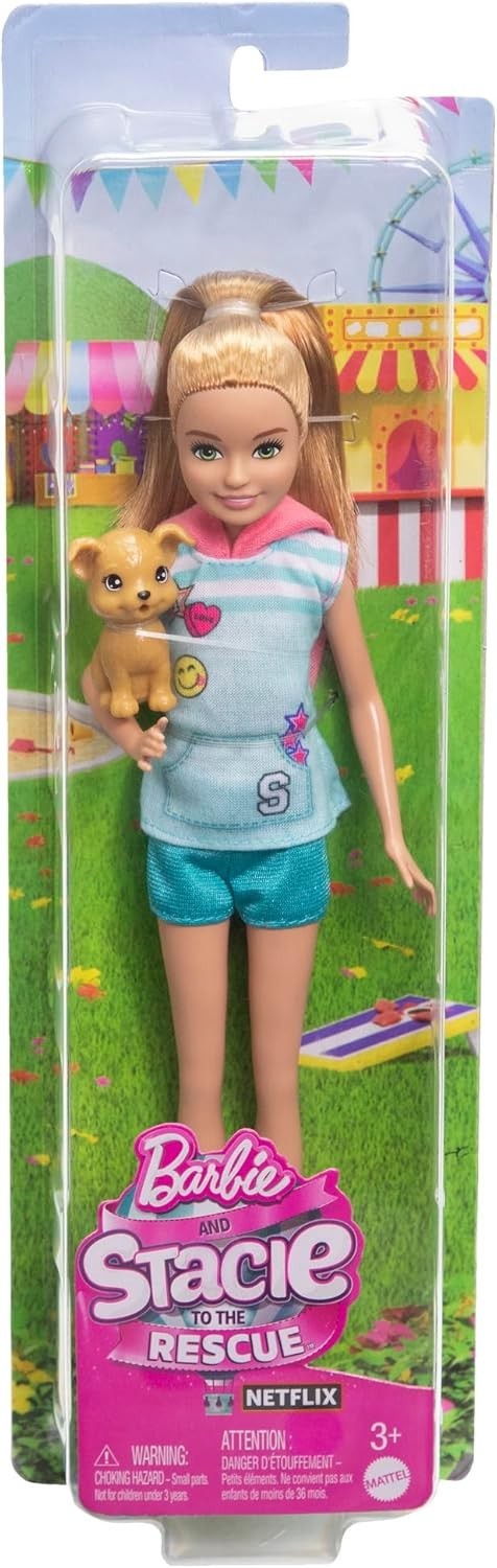 Adventure Doll with Puppy Sporty Outfit Hoodie Shorts Sneakers Toy