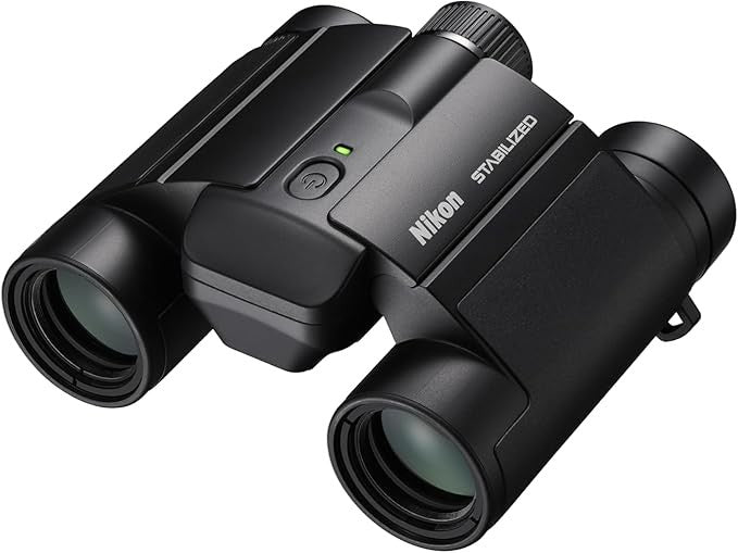10x25 Stabilised Binoculars Anti-Shake HD Optics Clear View Lightweight Travel