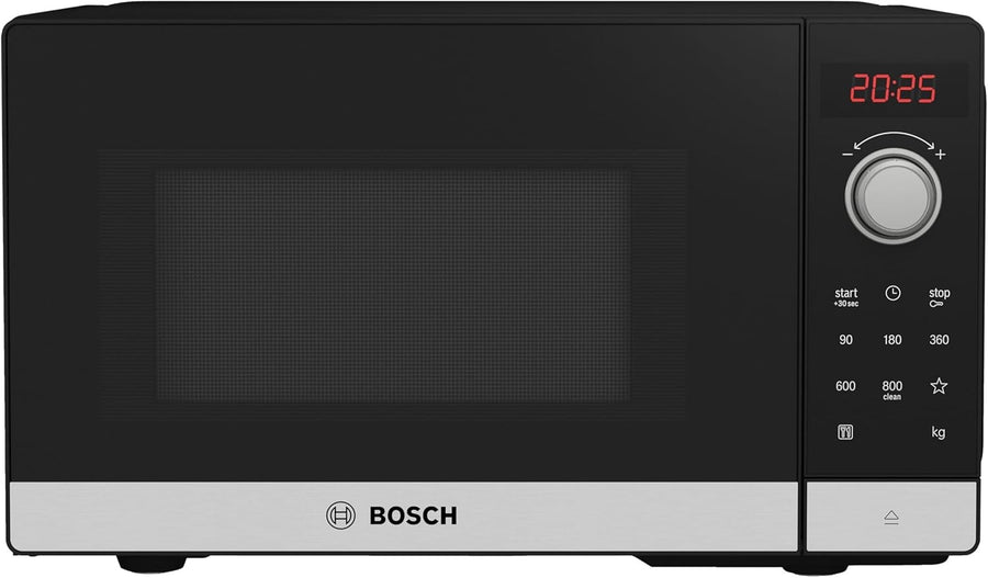 20L Countertop Solo Microwave 800W Black Stainless Steel