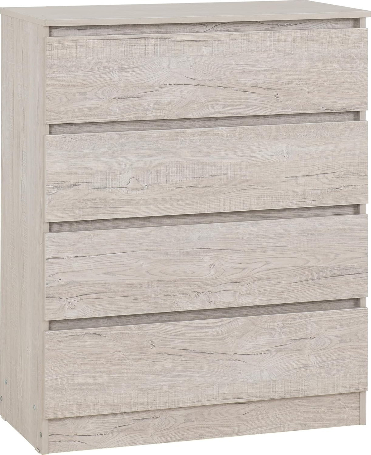 4 Drawer Chest Urban Snow Bedroom Storage Cabinet Modern Tall Unit