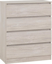4 Drawer Chest Urban Snow Bedroom Storage Cabinet Modern Tall Unit