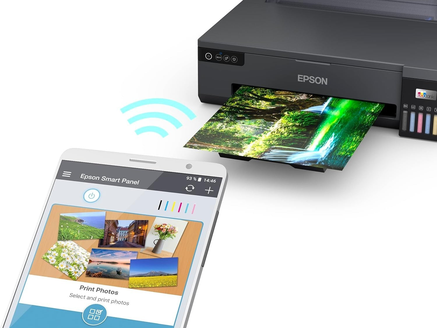 A3 Wi-Fi Colour Ink Tank Printer – Print, Scan & Copy, Borderless Black