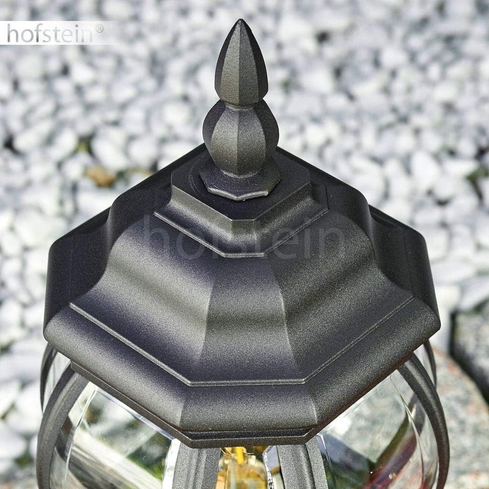 Hofstein Lentua 50cm Outdoor Bollard Lamp Black Antique Path Light
