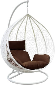 Rattan Hanging Egg Chair with Stand | Outdoor Swing Seat Cushion