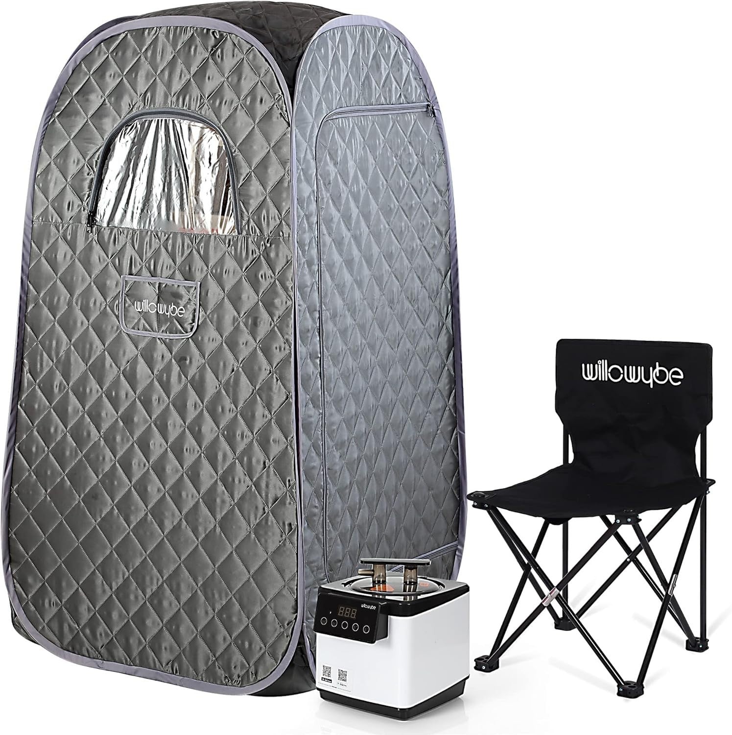 Portable Steam Sauna Spa Tent w/ Bluetooth Control & Chair – Home Detox