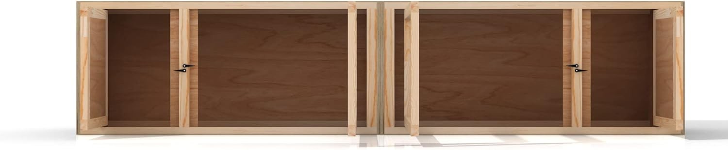6ft XL Indoor Small Animal Hutch Stackable Wooden Cage Ventilated