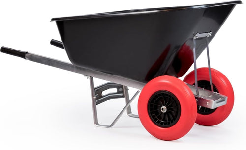 200L Twin Wheel Gardenbarrow – Heavy Duty 150kg Load w/ Puncture Proof Tyre