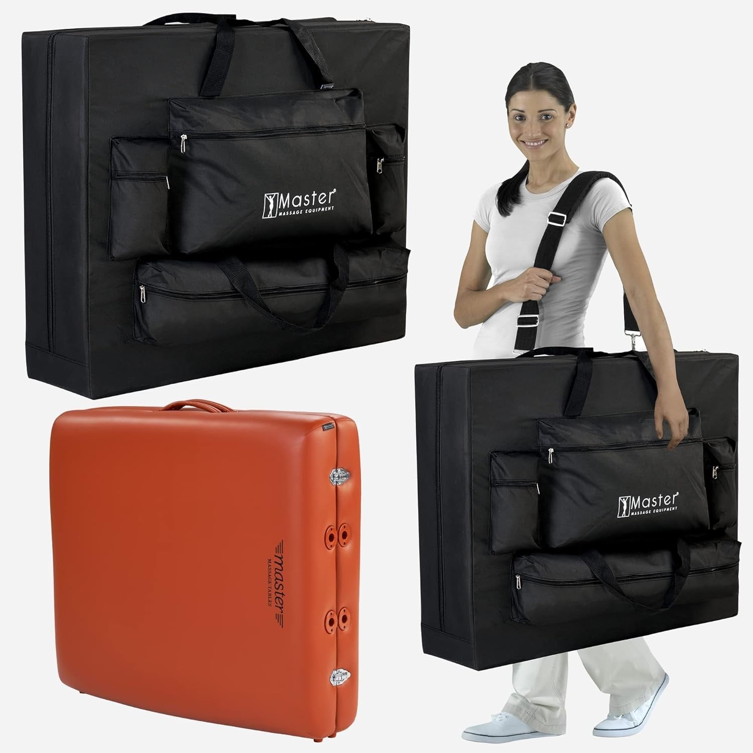 79cm Portable Massage Table Memory Foam Spa Bed Folding Adjustable Tattoo Couch