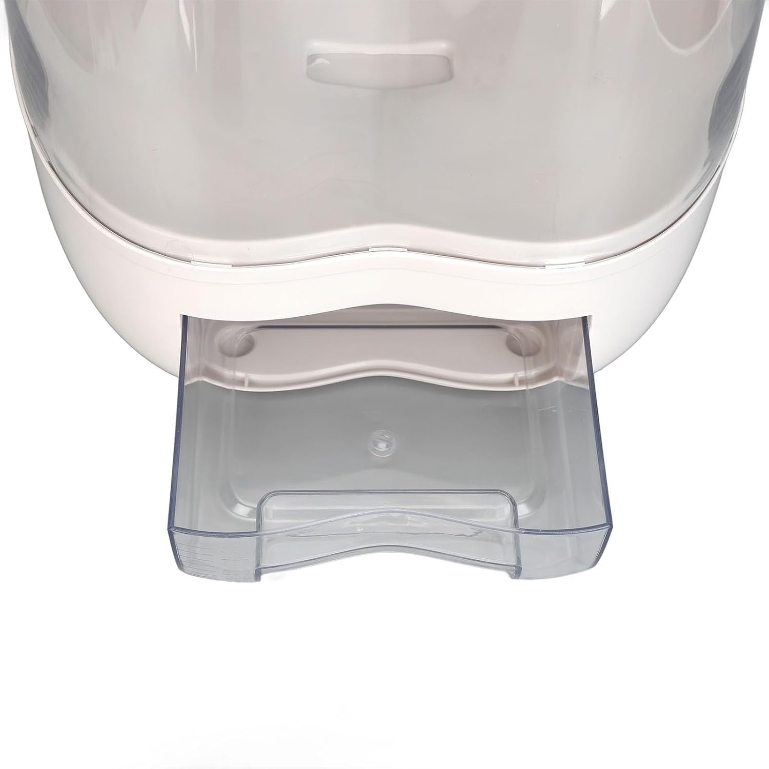 10KG Rice Dispenser Transparent Storage Bin Airtight Grain Container