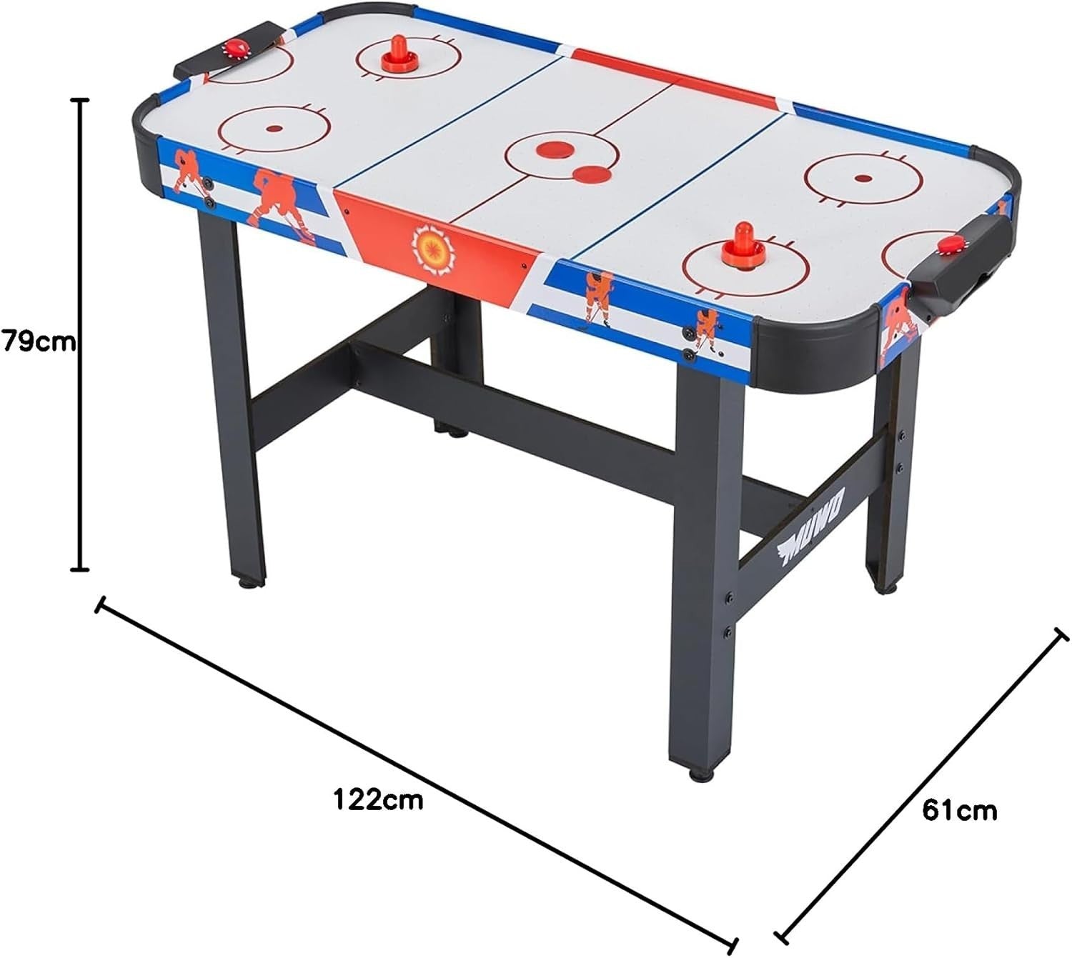 48in Air Hockey Table Goal Counter Compact Indoor Game Set