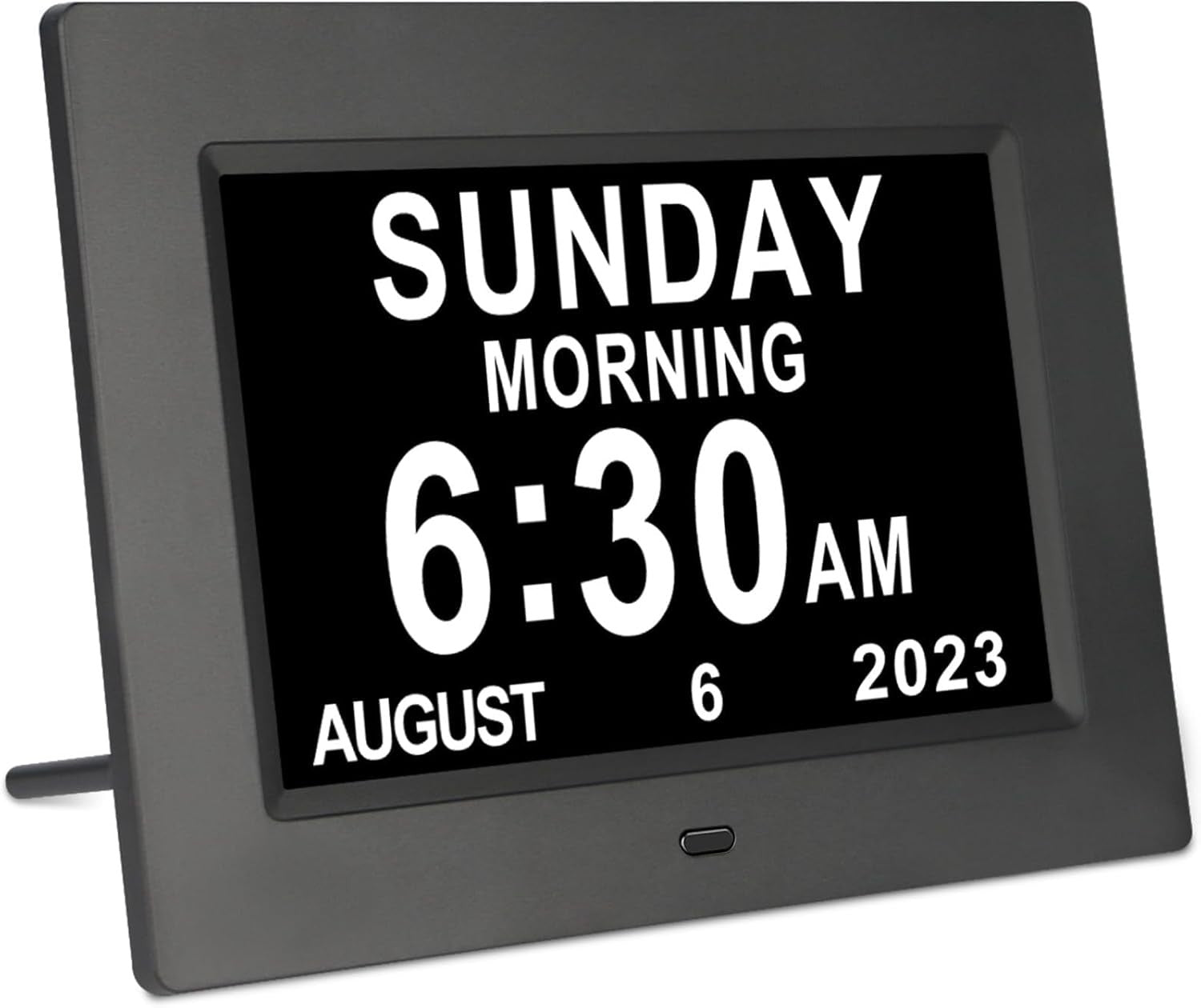 Large Digital Dementia Clock Day Date Time Display Auto Dimming 7 Inch