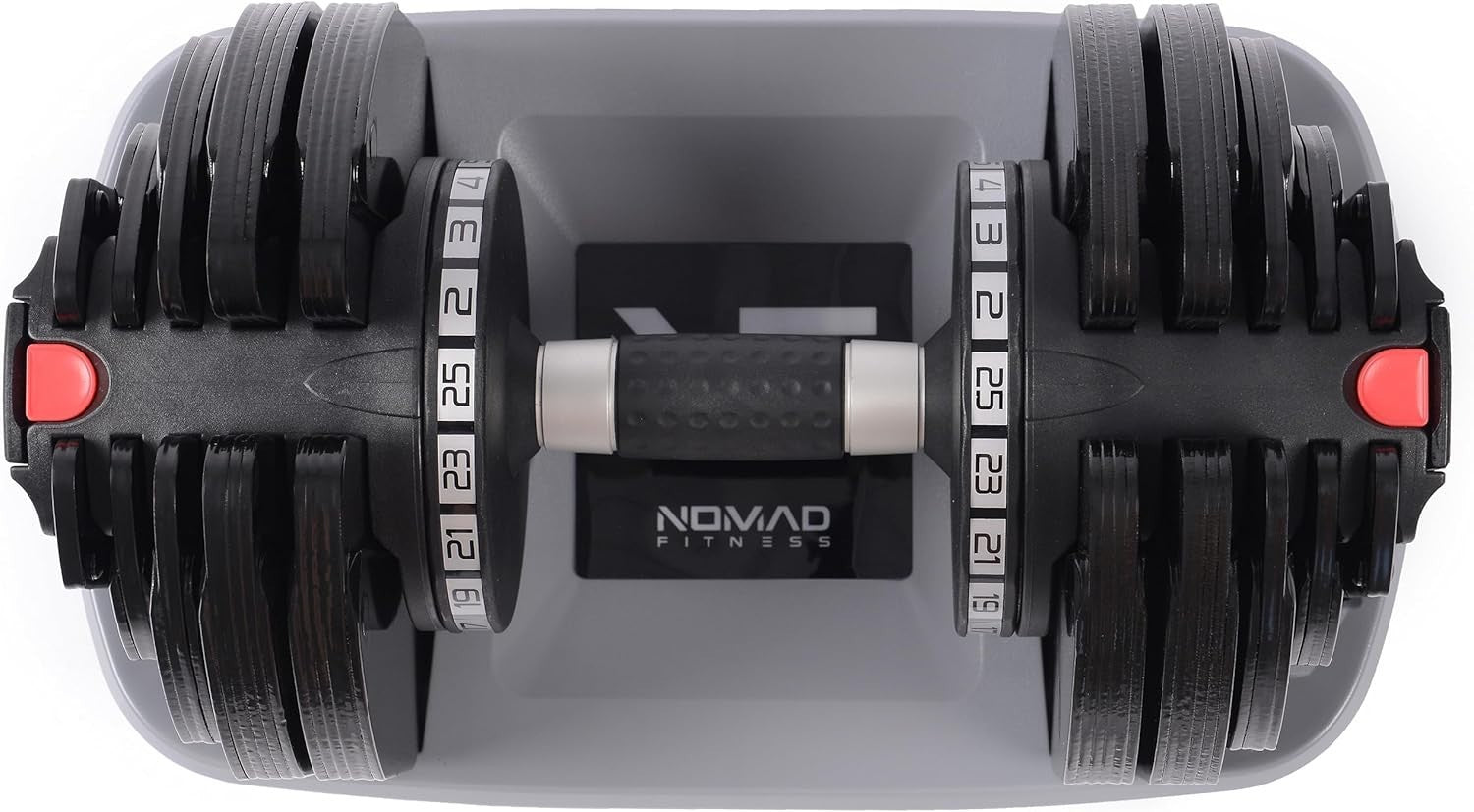 25kg Adjustable Dumbbells Pair 18-in-1 Quick Dial Home Gym Weights