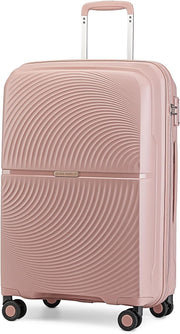 Medium Hard Shell Suitcase Lightweight Polypropylene 4 Spinner Wheels TSA