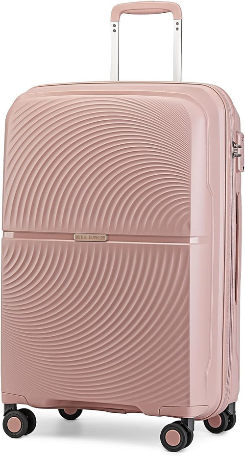 Medium Hard Shell Suitcase Lightweight Polypropylene 4 Spinner Wheels TSA