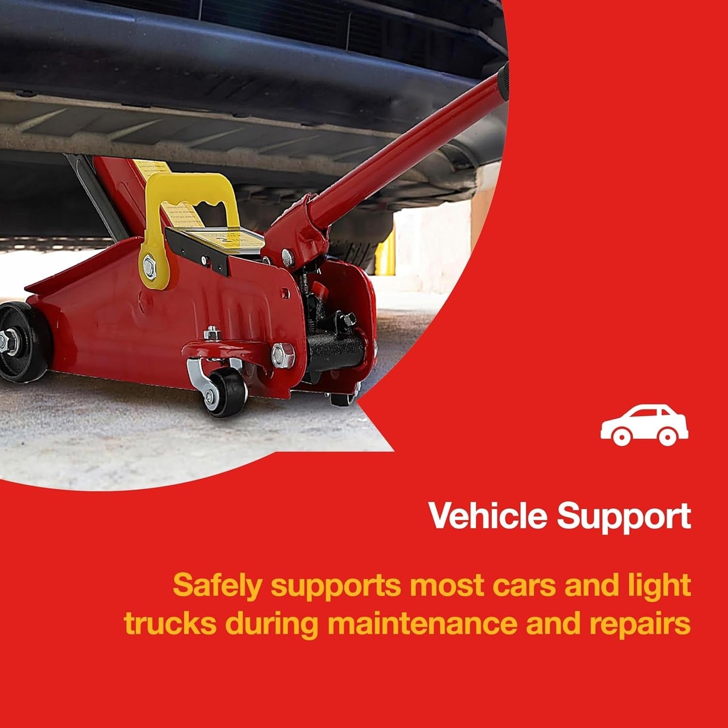2 Ton Hydraulic Trolley Jack Car Lift 13.5–33.5cm Heavy Duty with Swivel Wheels