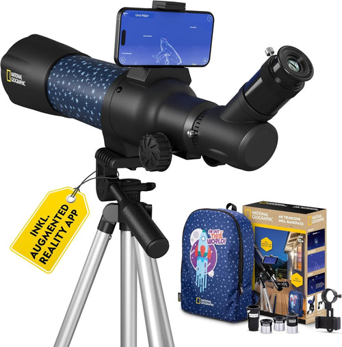 Children's Smart AR Telescope 70mm 20X-300X Astronomy Kit Blue Tripod