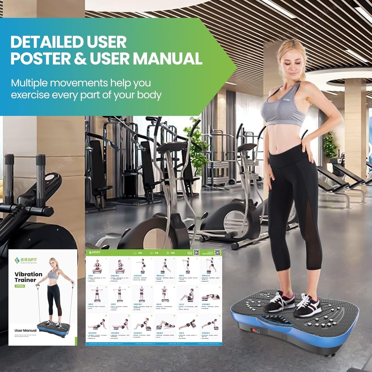 Professional Vibration Plate Power Platform 199 Speeds Bluetooth