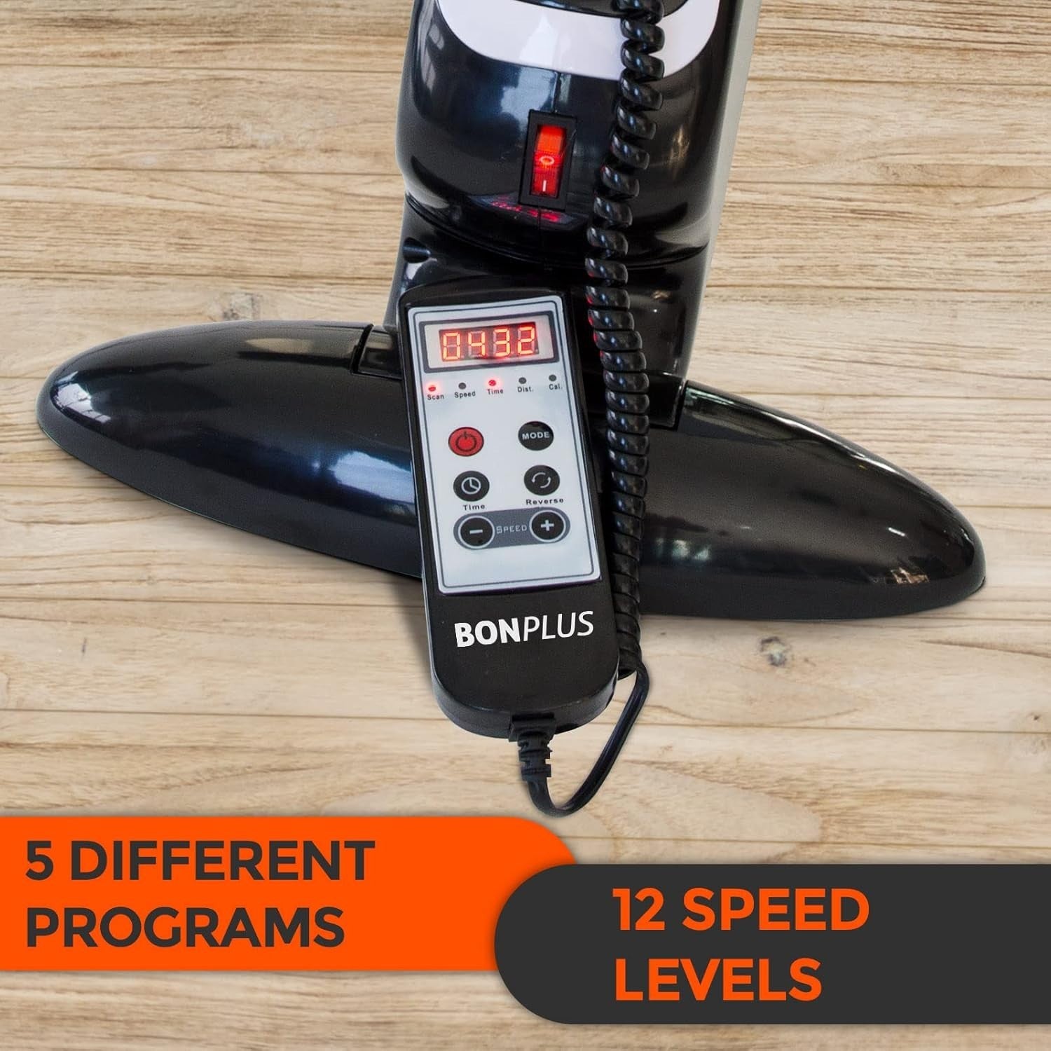 Electric Under Desk Elliptical Pedal Exerciser 12 Speed Remote